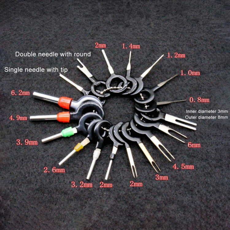 29 in 1 Car Plug Circuit Board Wire Harness Terminal Extraction Pick Connector Crimp Pin Back Needle Remove Tool - In Car by buy2fix | Online Shopping UK | buy2fix