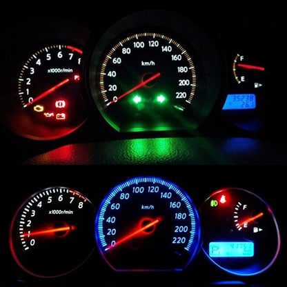 10 PCS B8.4 0.2W DC12V Wedge Instrument Panel COB LED Light Dashboard Gauge Cluster Indicator Lamp Bulb (White Light) - In Car by buy2fix | Online Shopping UK | buy2fix