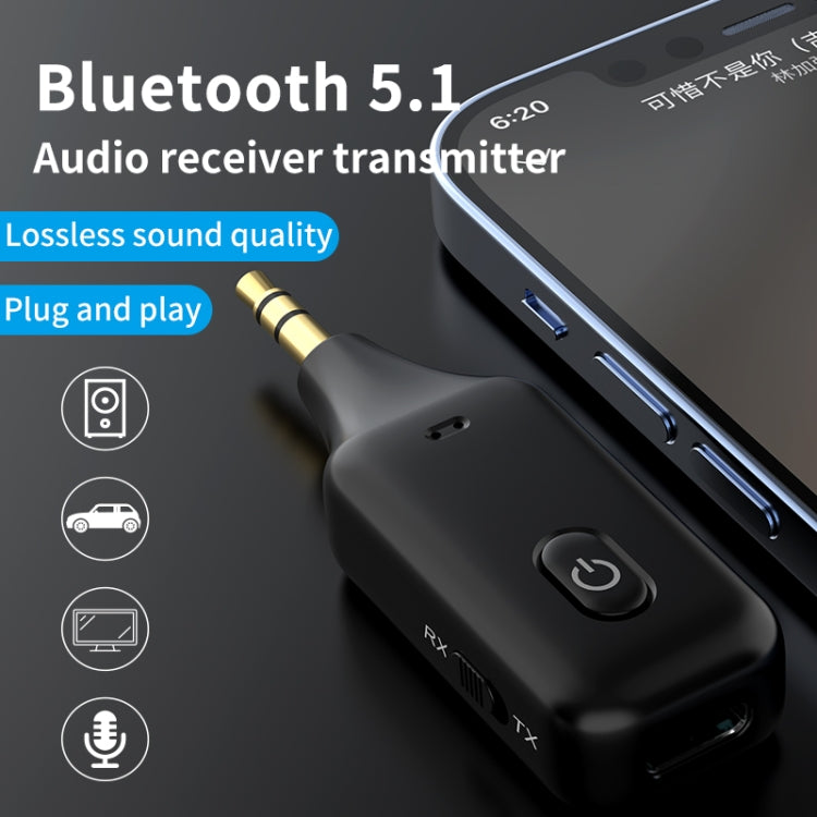 A60 3 in 1 Car Bluetooth Receiver Transmitter 3.5AUX Hands-free Call - In Car by buy2fix | Online Shopping UK | buy2fix