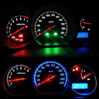 10 in 1 Car T5 0.2W DC12V Instrument Panel LED Decorative Light(White Light) - In Car by buy2fix | Online Shopping UK | buy2fix