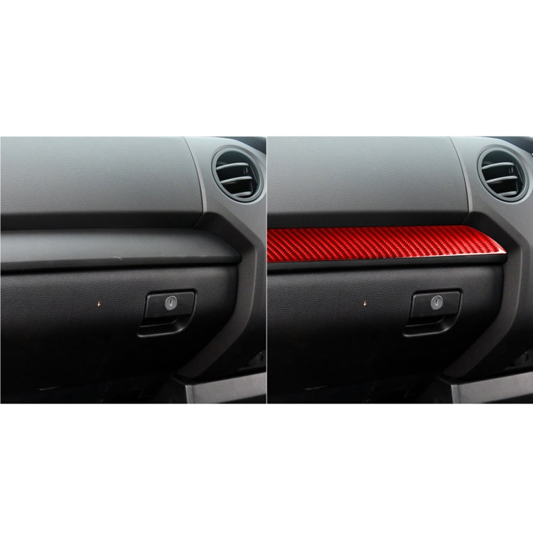 3 PCS / Set Carbon Fiber Car Center Console Strip Decorative Sticker for Toyota Tundra 2014-2018,Right Drive (Red) - In Car by buy2fix | Online Shopping UK | buy2fix