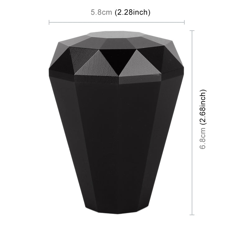 Universal Car Diamond Shape Metal Gear Shift Knob (Black) - In Car by buy2fix | Online Shopping UK | buy2fix