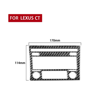 Car Carbon Fiber CD Panel A Decorative Sticker for Lexus CT 2011-2017, Left and Right Drive - In Car by buy2fix | Online Shopping UK | buy2fix