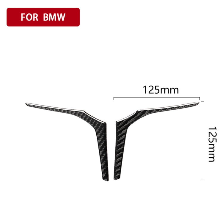 2 in 1 Car Carbon Fiber Steering Wheel Below Decorative Sticker for BMW G01 X3 2018-2020 / G02 X4 2019-2020, Left and Right Drive Universal -  by buy2fix | Online Shopping UK | buy2fix