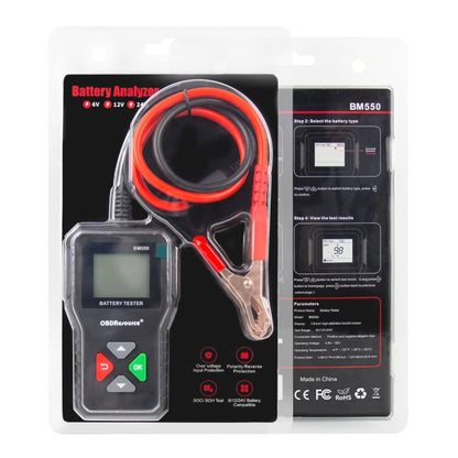 BM550 6V / 12V / 24V 3 in 1 Battery Tester Analyzer Battery Life Detector - In Car by buy2fix | Online Shopping UK | buy2fix