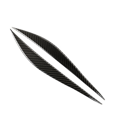 1 Pairs Carbon Fiber Car Lamp Eyebrow Decorative Sticker for BMW F30 2013-2015 - In Car by buy2fix | Online Shopping UK | buy2fix