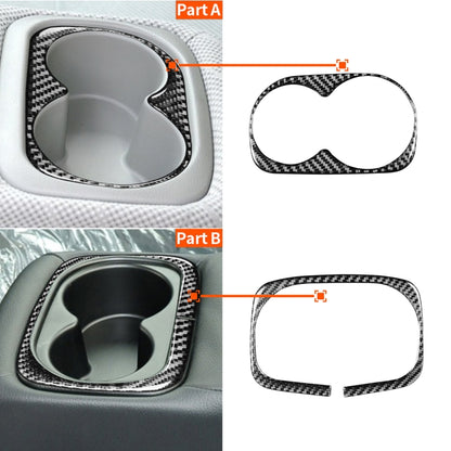 2 in 1 Car Carbon Fiber Rear Water Cup Holder Panel Decorative Sticker for Honda Civic 8th Generation 2006-2011, Left and Right Drive Universal -  by buy2fix | Online Shopping UK | buy2fix