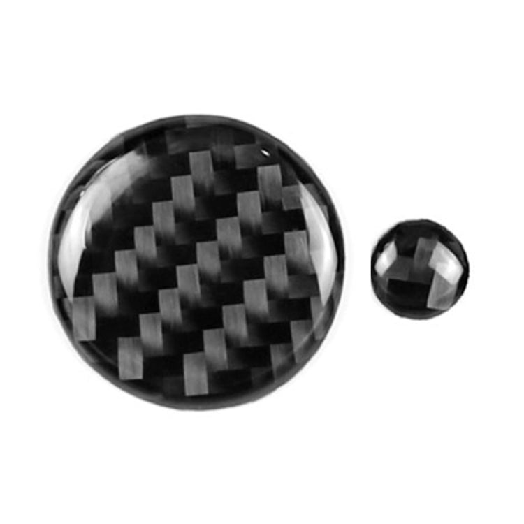 One Set Car Carbon Fiber Multimedia Knob Decorative Sticker for Mazda 3 / 6 / CX-9 / CX-5, Left and Right Drive Universal -  by buy2fix | Online Shopping UK | buy2fix