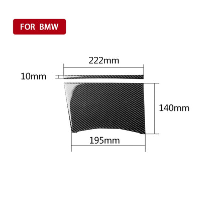 2 in 1 Car Carbon Fiber Water Cup Cover Decorative Sticker for BMW 3 Series G20/G28/325Li/330d/335 2019-2020, Right Drive -  by buy2fix | Online Shopping UK | buy2fix