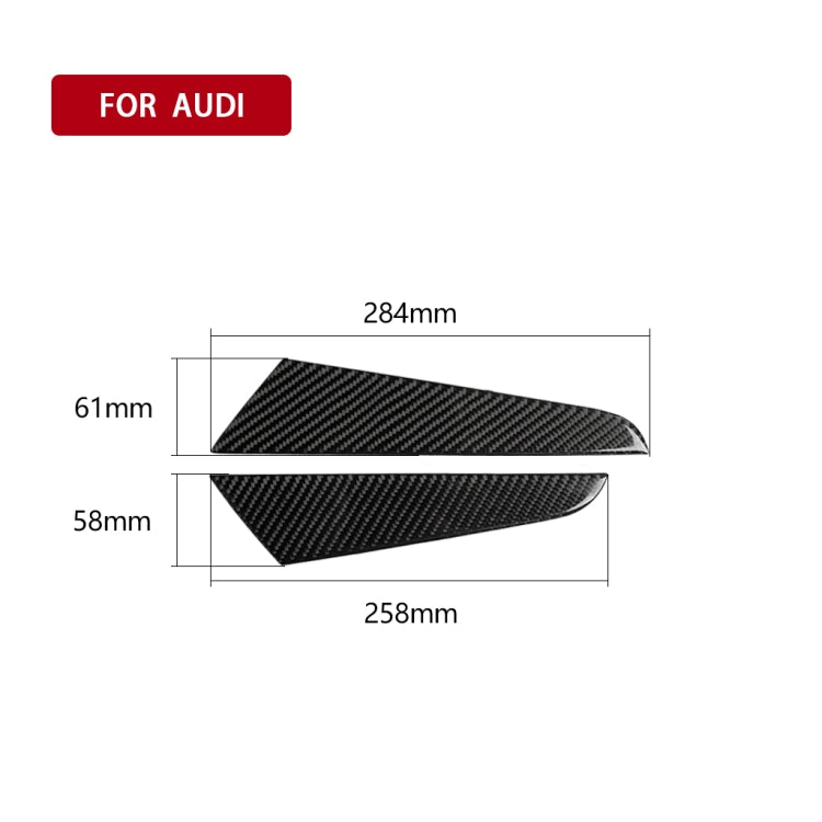 Car Carbon Fiber Gear Shift Position Side Panel Decorative Sticker for Audi A3 2014-2019, Right Drive -  by buy2fix | Online Shopping UK | buy2fix