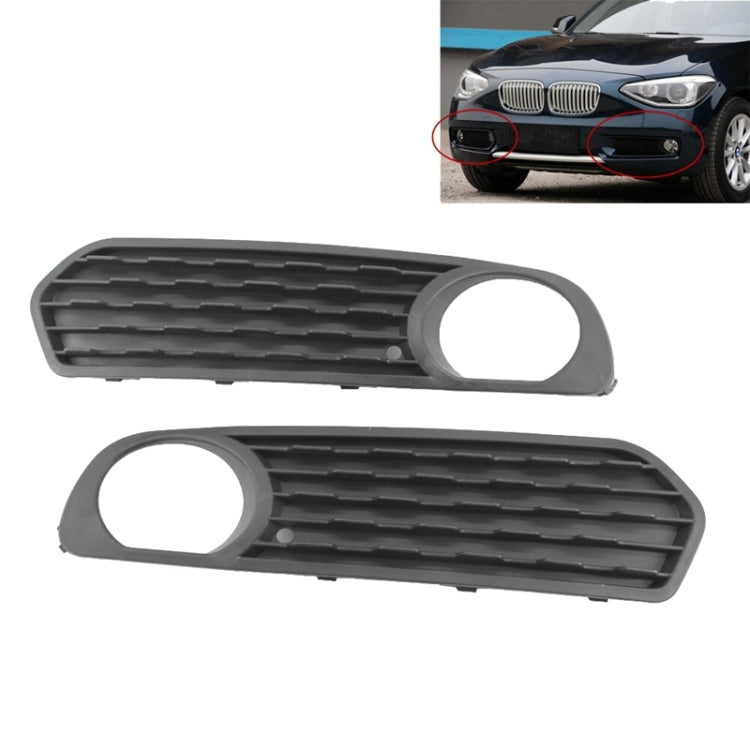 Car Front Bumper Fog Light Grille Fog Lamp Frame for BMW F20 F21 2012-2014 51117272558 / 51117272557 - In Car by buy2fix | Online Shopping UK | buy2fix