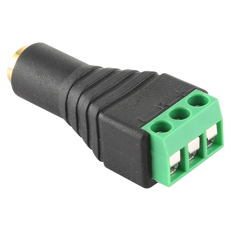 3.5mm Female Plug 3 Pin Terminal Block Stereo Audio Connector - Audio Adapter by buy2fix | Online Shopping UK | buy2fix