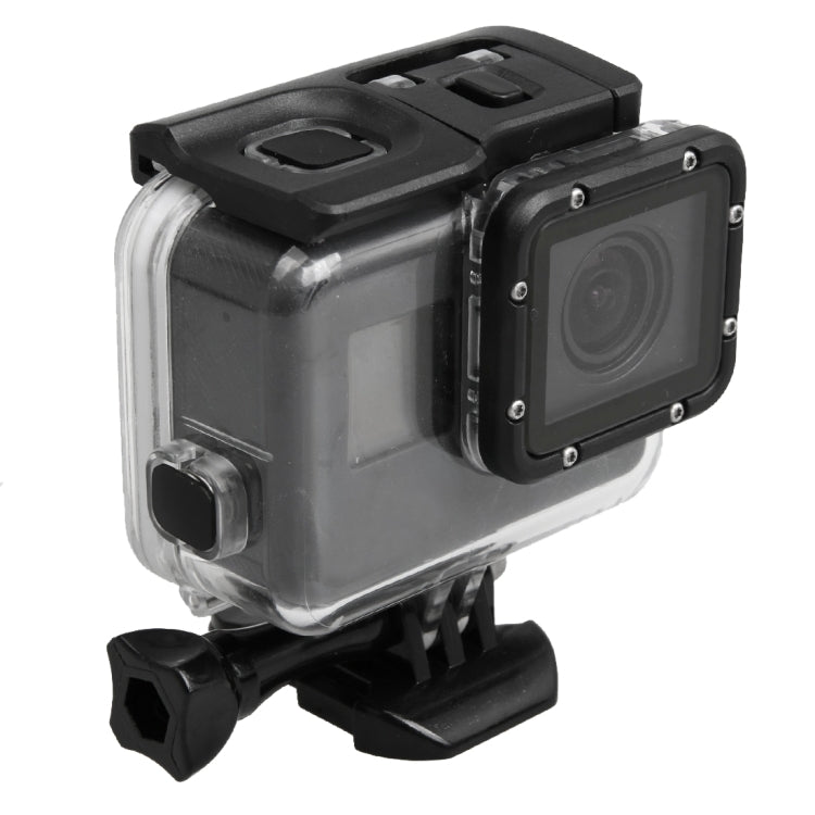 For GoPro HERO5 30m Waterproof PC & ABS Housing Protective Case + Touch Back Cover with Buckle Basic Mount & Long Screw, Backcover Size: 7 x 6 cm - DJI & GoPro Accessories by buy2fix | Online Shopping UK | buy2fix