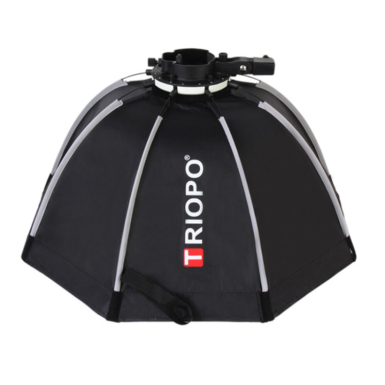 TRIOPO KX90 90cm Dome Speedlite Flash Octagon Parabolic Softbox Diffuser (Black) - Camera Accessories by TRIOPO | Online Shopping UK | buy2fix