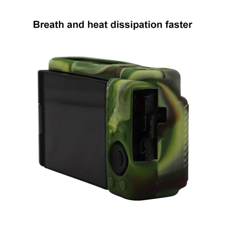 Soft Silicone Protective Case for Sony ZV-1 (Camouflage) - Camera Accessories by buy2fix | Online Shopping UK | buy2fix