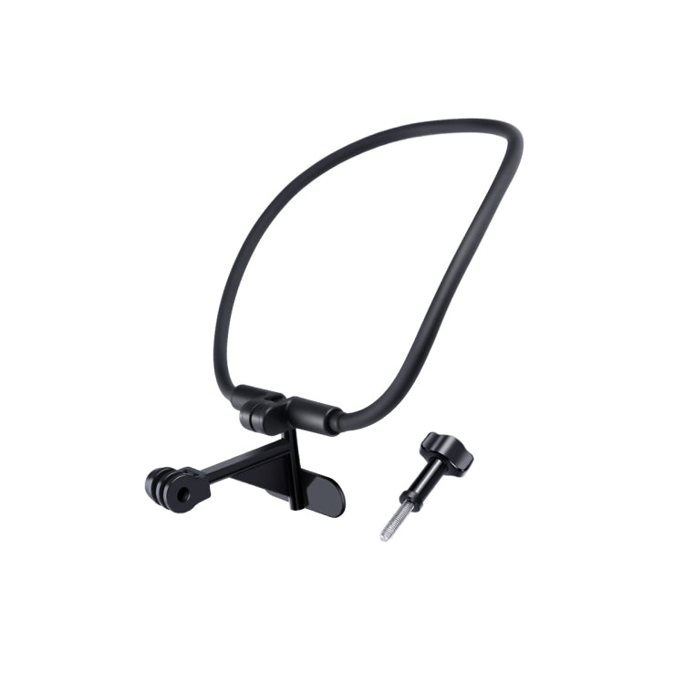 Hands Free Lazy Wearable Neck Phone Camera Holder with Phone Clamp, Extended Version(Black) - DJI & GoPro Accessories by buy2fix | Online Shopping UK | buy2fix
