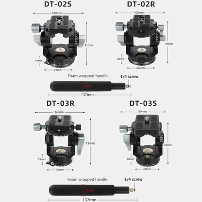 BEXIN DT-02S/S 2D 360 Degree Panorama Heavy Duty Tripod Action Fluid Drag Head with Quick Release Plate - Tripod Heads by BEXIN | Online Shopping UK | buy2fix