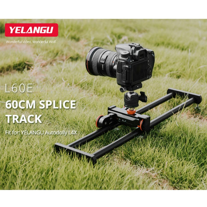 YELANGU YLG0119A 60cm Splicing Slide Rail Track + Trolley Rail Buckle for SLR Cameras / Video Cameras(Black) - Camera Accessories by YELANGU | Online Shopping UK | buy2fix