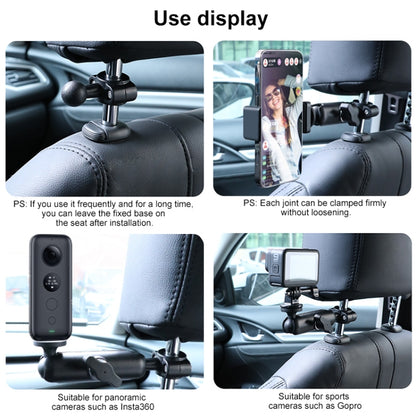 25mm Ballhead Car Front Seat Handlebar Fixed Mount Holder with Tripod Adapter & Screw for GoPro Hero11 Black / HERO10 Black /9 Black /8 Black /7 /6 /5 /5 Session /4 Session /4 /3+ /3 /2 /1, DJI Osmo Action and Other Action Cameras - DJI & GoPro Accessories by buy2fix | Online Shopping UK | buy2fix