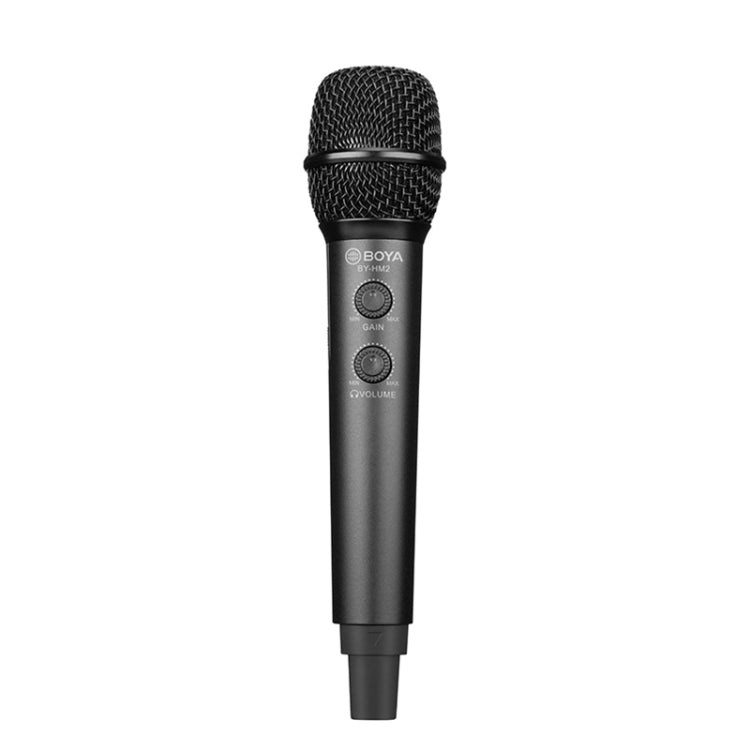 BOYA BY-HM2 Professional Handheld Condenser Microphone 3.5mm Headphone Port with 8 Pin / Type-C / USB Interface 1.2m Extension Cable & Holder - Consumer Electronics by BOYA | Online Shopping UK | buy2fix