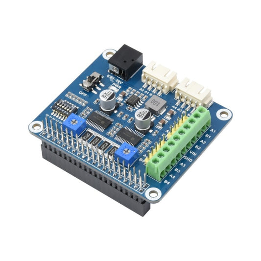 Waveshare HRB8825 Stepper Motor HAT For Raspberry Pi, Drives Two Stepper Motors, Up To 1/32 Microstepping - Modules Expansions Accessories by WAVESHARE | Online Shopping UK | buy2fix