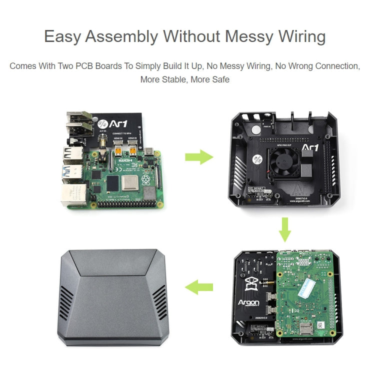 Waveshare Argon One Aluminum Case For Raspberry Pi 4, with Safe Power Button - Consumer Electronics by WAVESHARE | Online Shopping UK | buy2fix