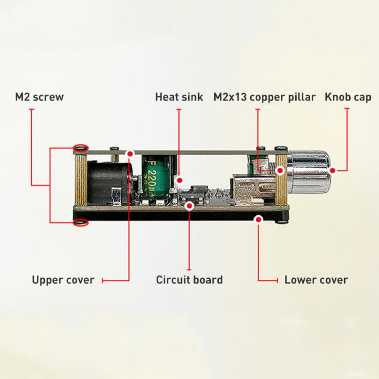 50W MP3 Stereo Audio Digital Power Amplifier Board Bluetooth Amplifier Module, with Shell - Consumer Electronics by buy2fix | Online Shopping UK | buy2fix