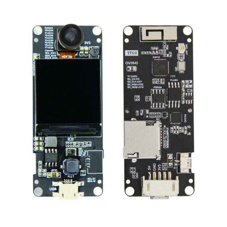 TTGO T-Camera Plus Fish-eye Lens ESP32-DOWDQ6 8MB SPRAM Camera Module OV2640 1.3 inch Display Camera - Module by TTGO | Online Shopping UK | buy2fix