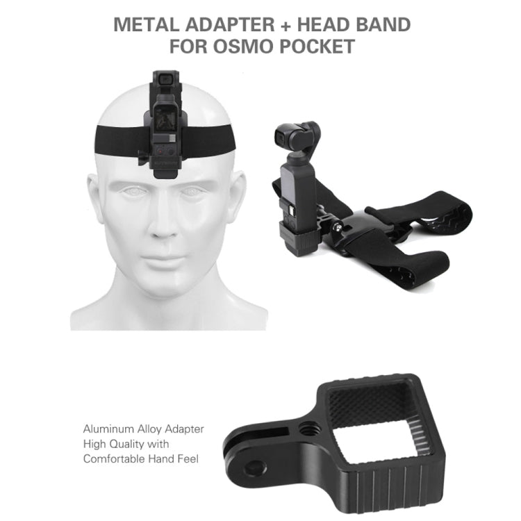 Sunnylife OP-Q9200 Metal Adapter + Headband  for DJI OSMO Pocket - DJI & GoPro Accessories by Sunnylife | Online Shopping UK | buy2fix