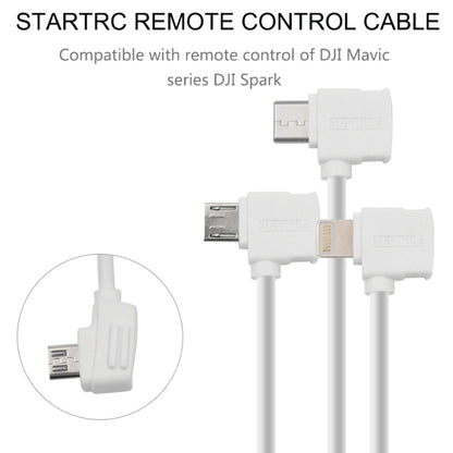 STARTRC 30cm Micro USB to Micro USB Converting Connector Data Cable for DJI Mavic Mini /  Air, Shark Remote Controller(White) - Other by STARTRC | Online Shopping UK | buy2fix