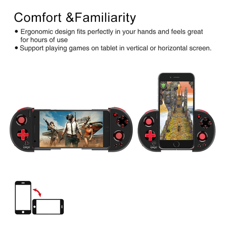 ipega PG-9087 Bluetooth Game Controller Gamepad with Practical Stretch Joystick Pad, For Galaxy, HTC, MOTO, other Android Smartphones and Tablets, Smart TV, Set-top box, Windows PCs - Controller Gamepad by ipega | Online Shopping UK | buy2fix