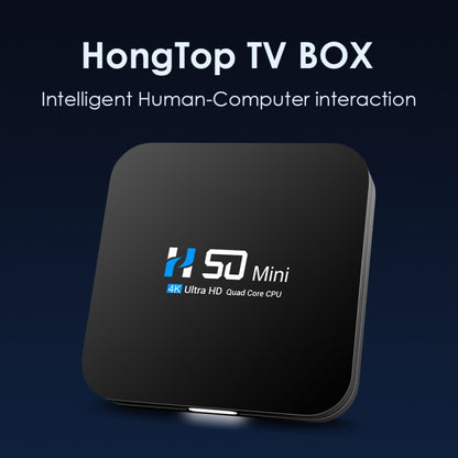 H50 Mini 4K Smart Network TV Box, Android 10.0, RK3318 Quad Core, 2GB+8GB, EU Plug - RK3318 by buy2fix | Online Shopping UK | buy2fix