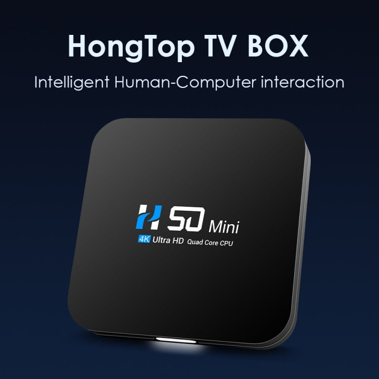 H50 Mini 4K Smart Network TV Box, Android 10.0, RK3318 Quad Core, 2GB+8GB, UK Plug - Consumer Electronics by buy2fix | Online Shopping UK | buy2fix