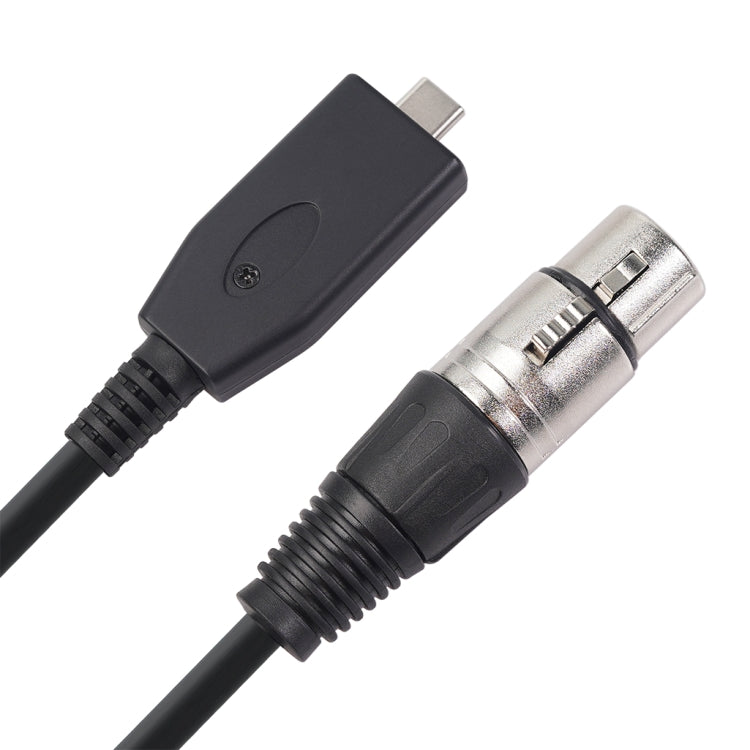 TY18 USB-C / Type-C Male to Cannon Female Microphone Recording Cable, Cable Length:2m - Consumer Electronics by buy2fix | Online Shopping UK | buy2fix