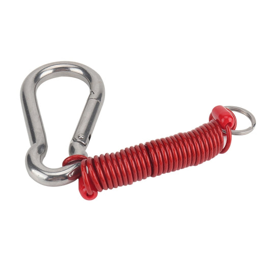 RV Trailer Spring Safety Rope Breakaway Cable, Safety Buckle Size:M8 x 80mm(Red) - In Car by buy2fix | Online Shopping UK | buy2fix