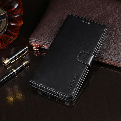 For Xiaomi Redmi Note 9T 5G idewei Crazy Horse Texture Horizontal Flip Leather Case with Holder & Card Slots & Wallet(Black) - Xiaomi Cases by idewei | Online Shopping UK | buy2fix