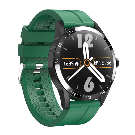 G20 1.3 inch IPS Color Screen IP67 Waterproof Smart Watch, Support Blood Oxygen Monitoring / Sleep Monitoring / Heart Rate Monitoring, Style: Silicone Strap(Green) - Smart Wear by buy2fix | Online Shopping UK | buy2fix