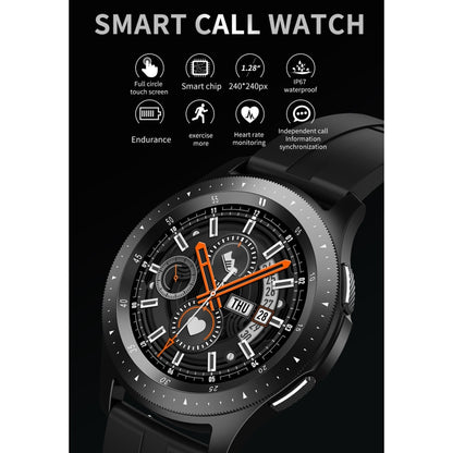 W68 1.54 inch Touch Screen IP67 Waterproof Smart Bracelet, Support Blood Oxygen Monitoring / Bluetooth Call / Heart Rate Monitoring, Style: Steel Strap(Black) - Smart Wear by buy2fix | Online Shopping UK | buy2fix