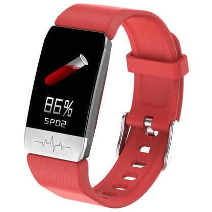 T1S 1.14 inch Screen IP67 Waterproof Smart Bracelet, Support Blood Oxygen Monitoring / Body Temperature Monitoring / Heart Rate Monitoring(Red) - Smart Wear by buy2fix | Online Shopping UK | buy2fix