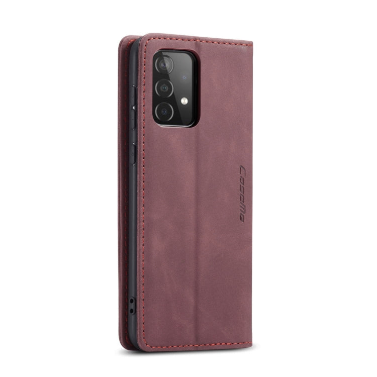 For Samsung Galaxy A52 5G / 4G CaseMe 013 Multifunctional Horizontal Flip Leather Case with Holder & Card Slot & Wallet(Wine Red) - Samsung Accessories by CaseMe | Online Shopping UK | buy2fix