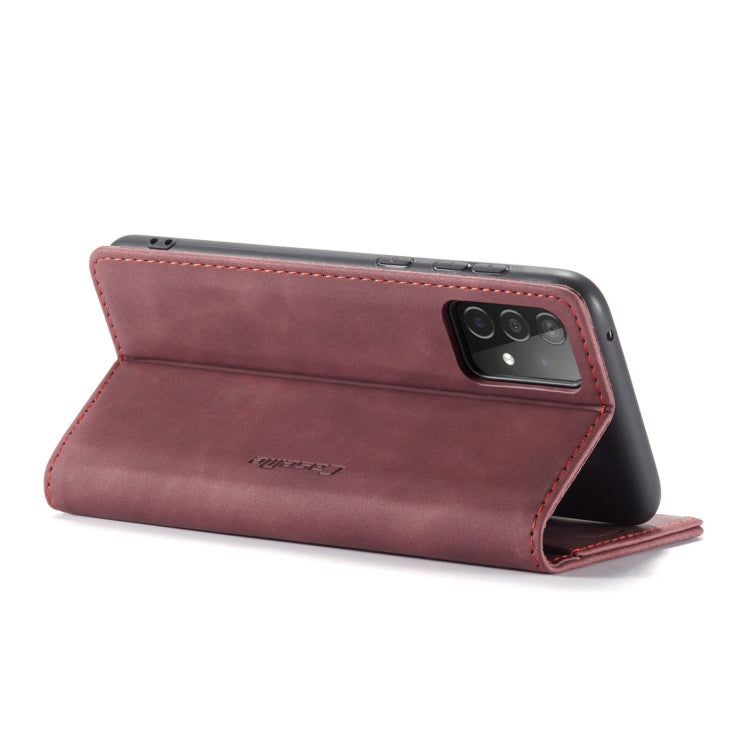 For Samsung Galaxy A52 5G / 4G CaseMe 013 Multifunctional Horizontal Flip Leather Case with Holder & Card Slot & Wallet(Wine Red) - Samsung Accessories by CaseMe | Online Shopping UK | buy2fix