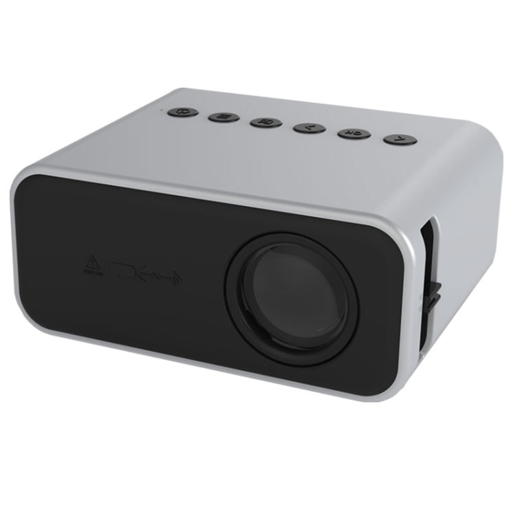 T500 1920x1080P 80 Lumens Portable Mini Home Theater LED HD Digital Projector With Remote Control & Adaptor(White) - Consumer Electronics by buy2fix | Online Shopping UK | buy2fix