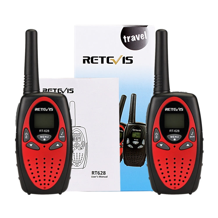 1 Pair RETEVIS RT628 0.5W EU Frequency 446MHz 8CHS Handheld Children Walkie Talkie(Red) - Consumer Electronics by RETEVIS | Online Shopping UK | buy2fix