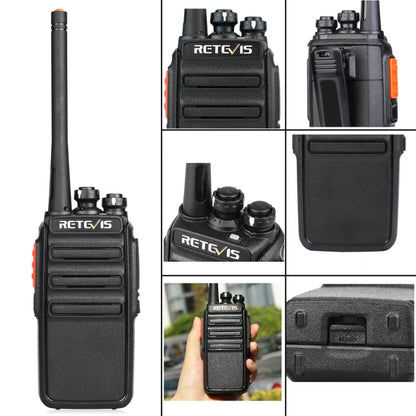 1 Pair RETEVIS H777S US Frequency 462.5500-462.7250MHz 16CHS FRS License-Free Two Way Radio Handheld Walkie Talkie, US Plug(Black) - Handheld Walkie Talkie by RETEVIS | Online Shopping UK | buy2fix