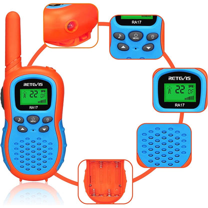 3 PCS / Set RETEVIS RA17 0.5W US Frequency 22CHS License-free Children Handheld Walkie Talkie - Children by RETEVIS | Online Shopping UK | buy2fix