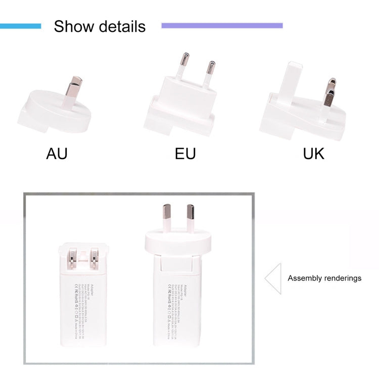 PD30C 30W USB-C / Type-C Port Fast Charging Travel Charger(AU Plug) - Apple Accessories by buy2fix | Online Shopping UK | buy2fix