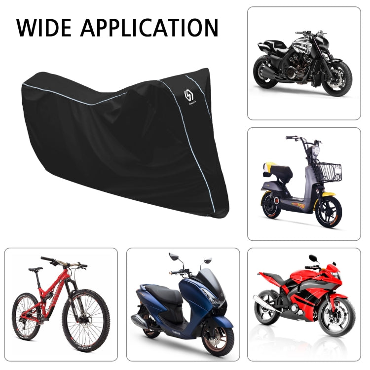 WUPP CS-1410A2 Motorcycle Thickened Oxford Cloth All-inclusive Waterproof Sun-proof Protective Cover, Size:M(Black) - In Car by WUPP | Online Shopping UK | buy2fix