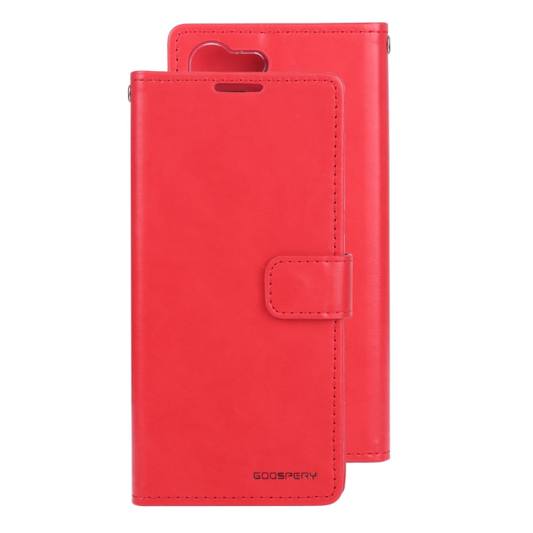 For Samsung Galaxy S21 FE GOOSPERY BLUE MOON Crazy Horse Texture Horizontal Flip Leather Case with Holder & Card Slot & Wallet(Red) - Galaxy Phone Cases by GOOSPERY | Online Shopping UK | buy2fix