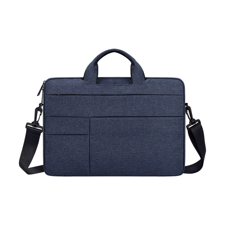 ND05SDJ Oxford Cloth + Nylon Laptop Portable Shoulder Bag, Size:14.1-15.4 inch(Navy Blue) - 15 inch by buy2fix | Online Shopping UK | buy2fix