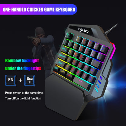 HXSJ V100+J900+P8 One-handed Keyboard + Programming Gaming Mouse + Keyboard Mouse Converter Set - Wired Mice by HXSJ | Online Shopping UK | buy2fix